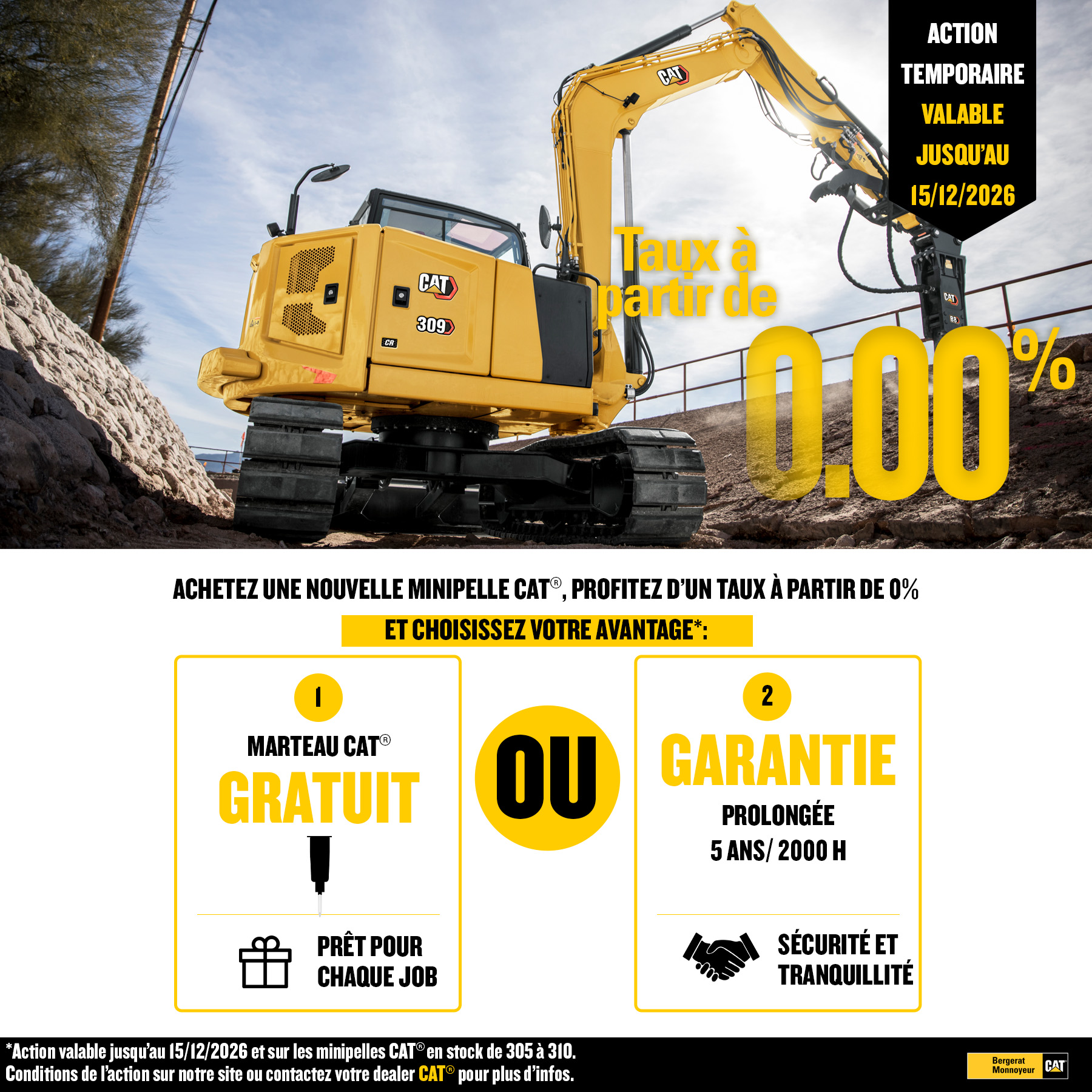 Actie compacte machines 906-908 CAT® 2026