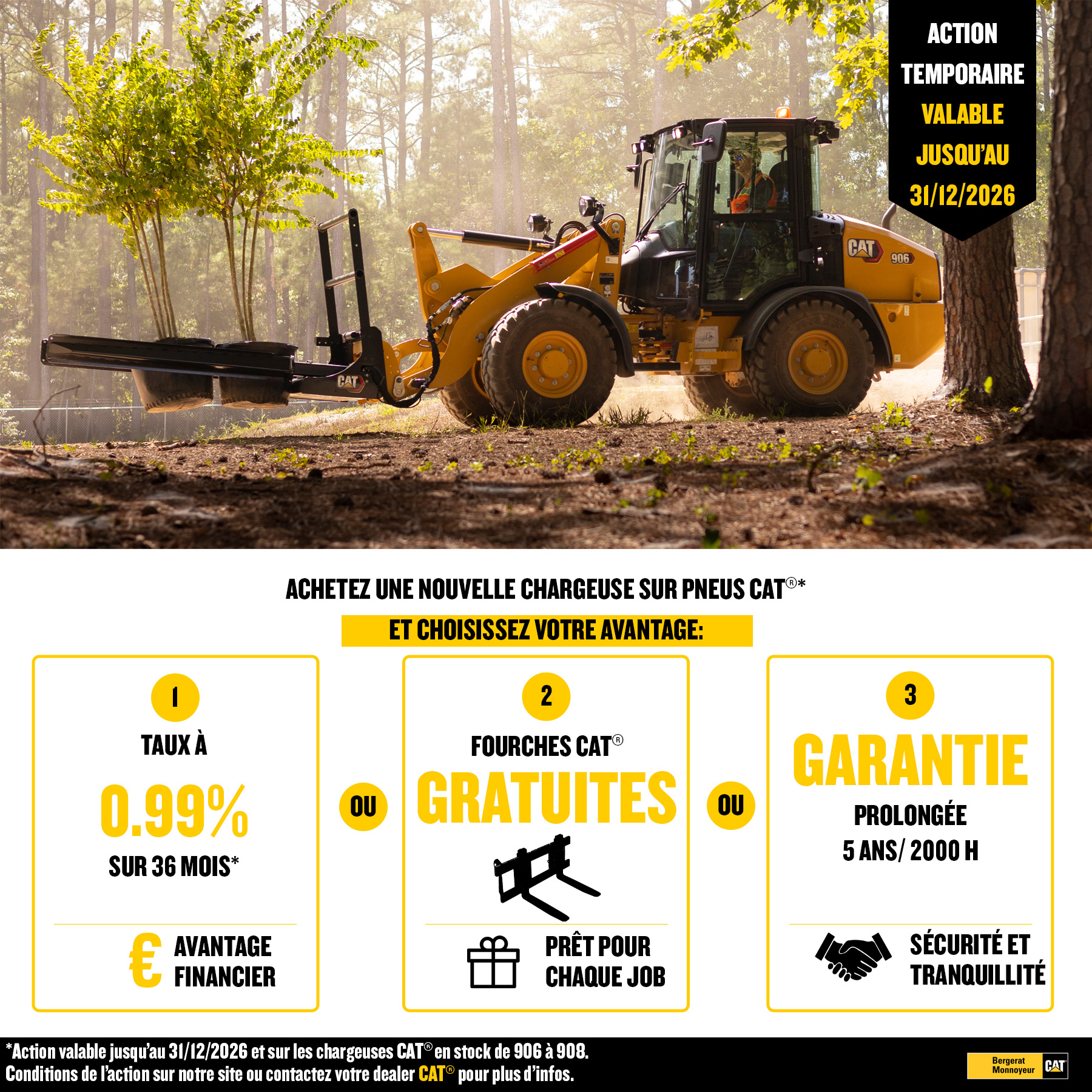 Offre Chargeuses compactes sur pneus CAT®