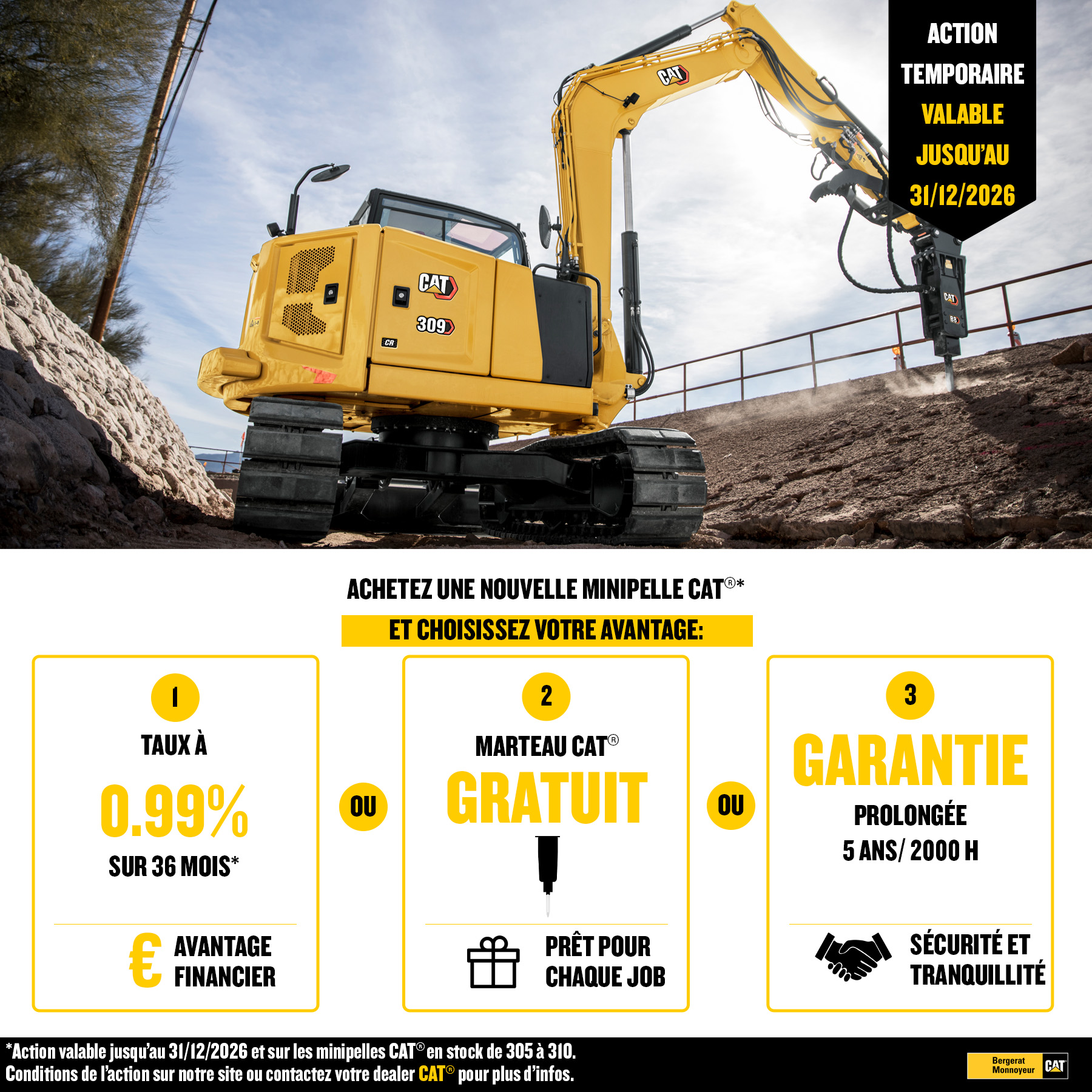 Offre Mini-pelles CAT®