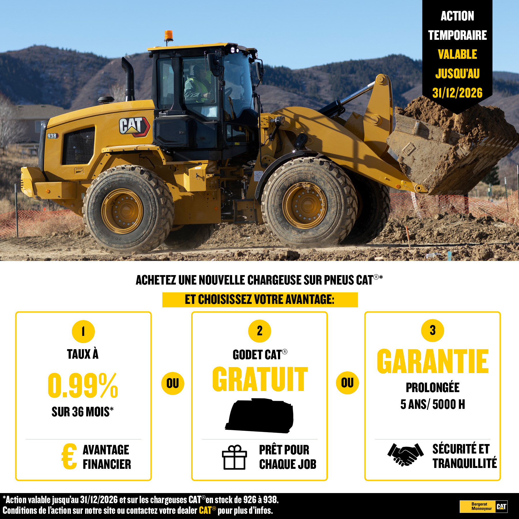 Offre Petites chargeuses sur pneus CAT®