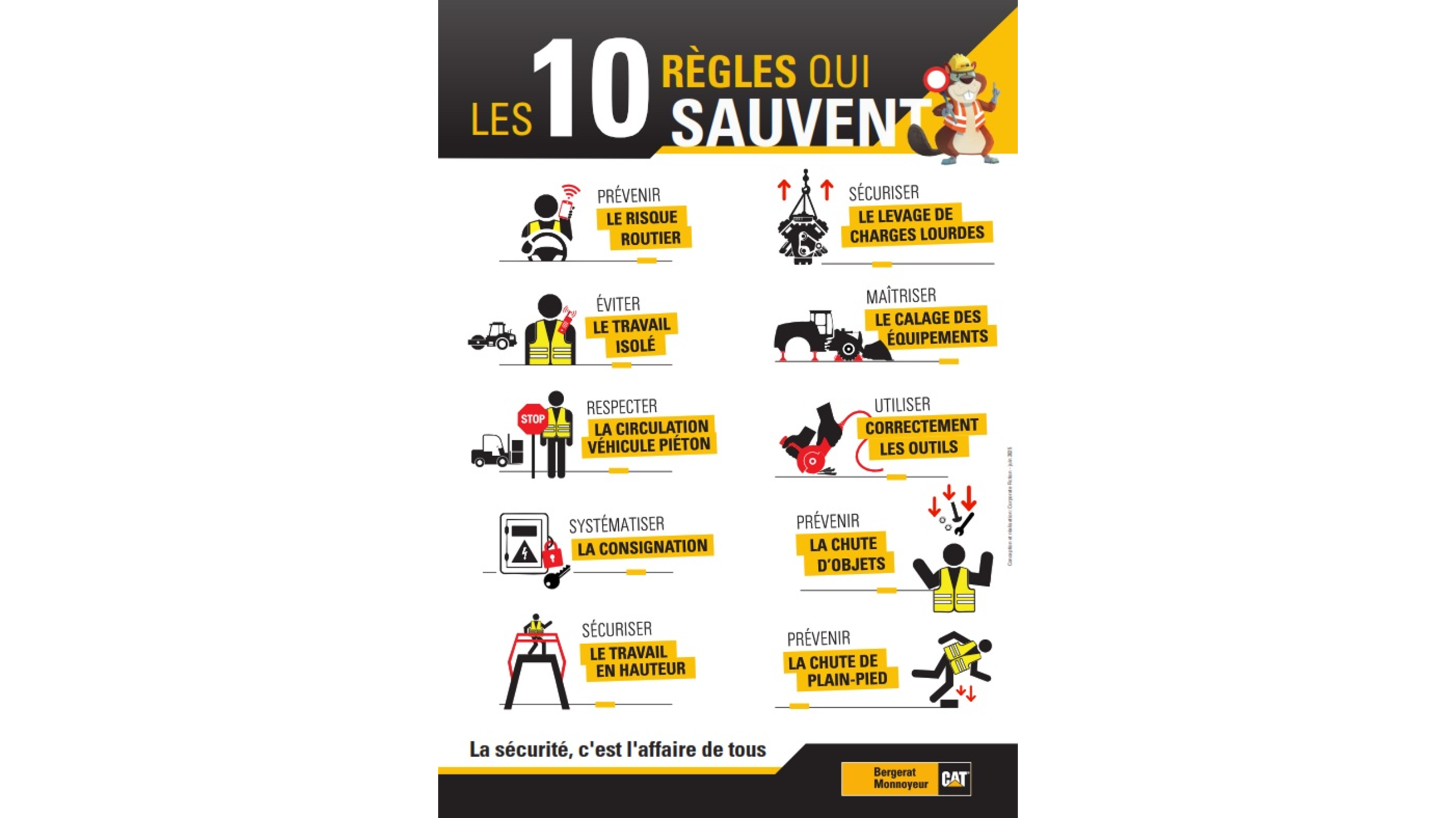 Bergerat Monnoyeur déploie sa campagne “Les 10 règles qui sauvent” : la santé et la sécurité ne sont pas une option