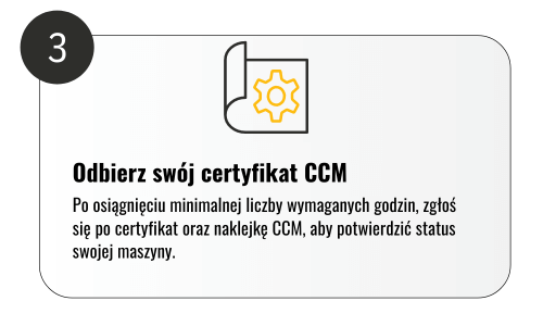 Trzeci etap pozyskania certyfikatu CCM